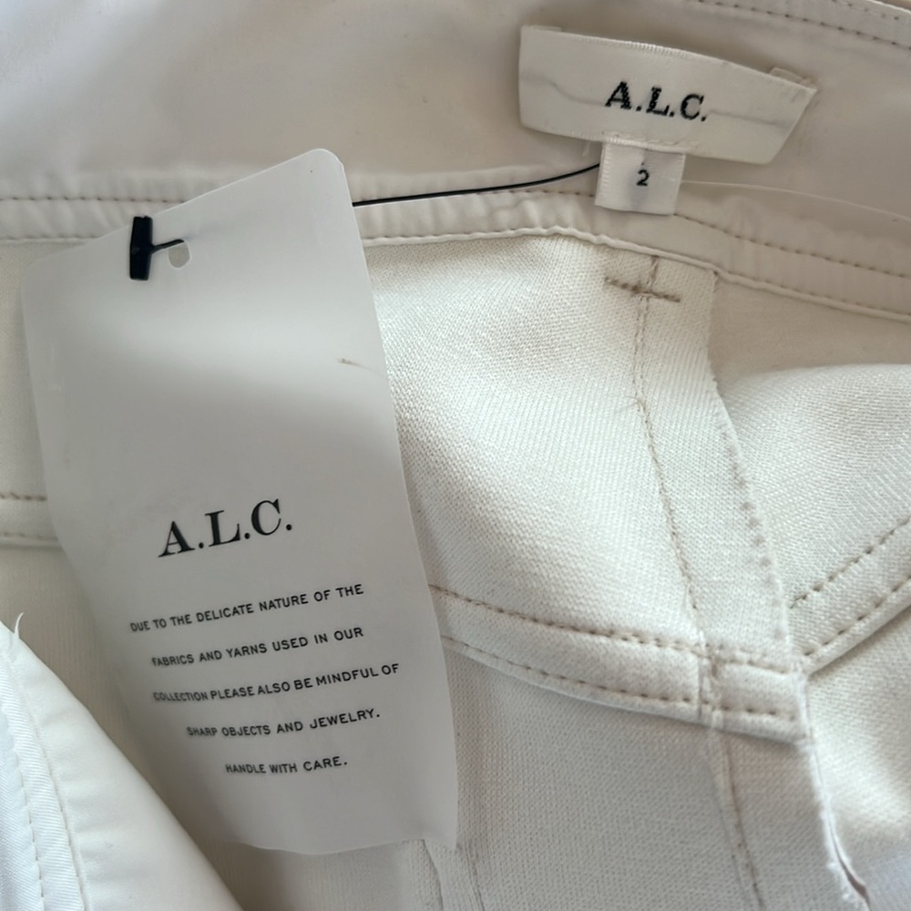 NWT A.L.C. Christopher Faux Leather Leg Pants Size 2 - Picture 9 of 16
